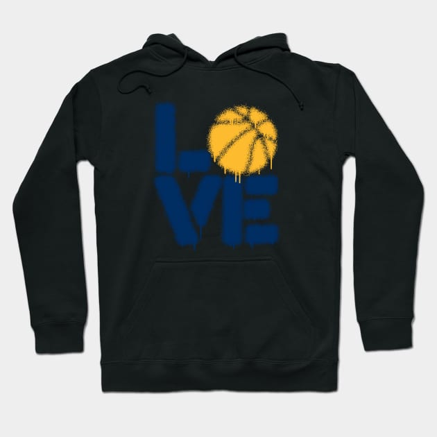 BASKETBALL LOVE pcrs Hoodie by undergroundART